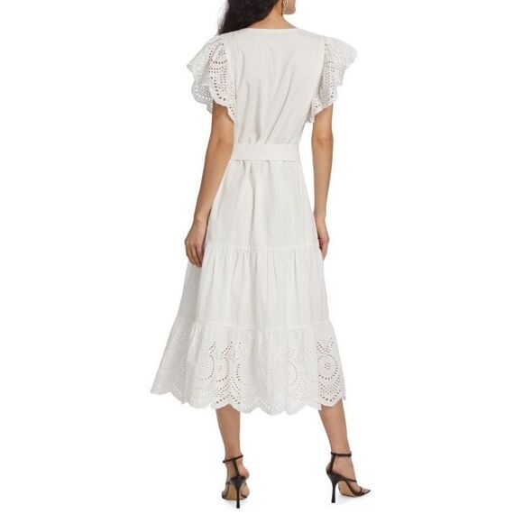 NWT Rails Embroidered Gia Midi Dress White Size Small $288 - Picture 2 of 12